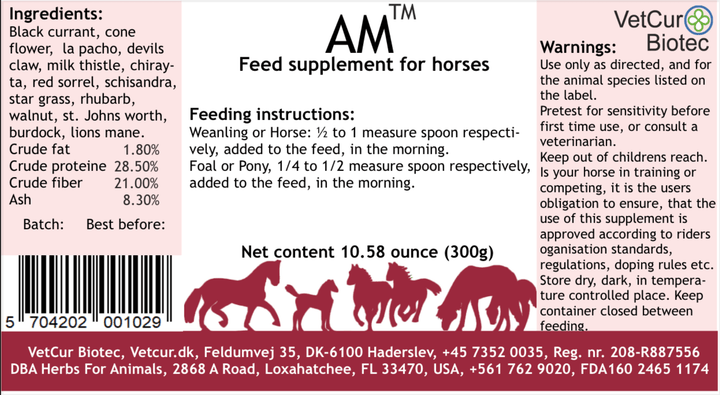 VetCur AM Horse - Herbs for Animals