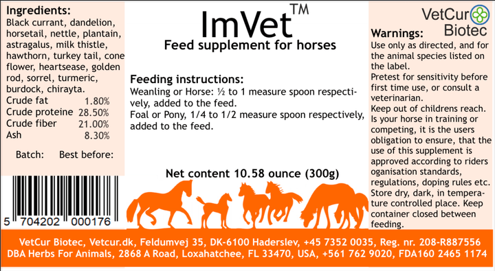 VetCur ImVet Horse - Herbs for Animals