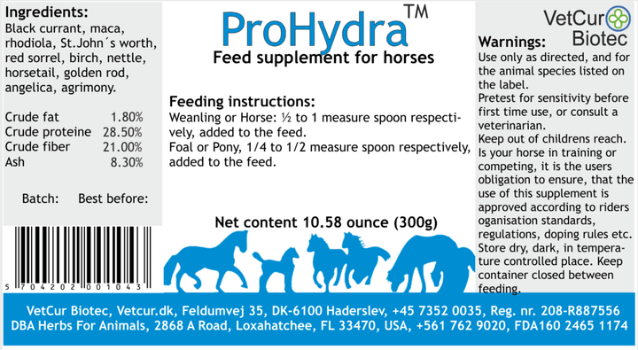 VetCur ProHydra Horse - Herbs for Animals