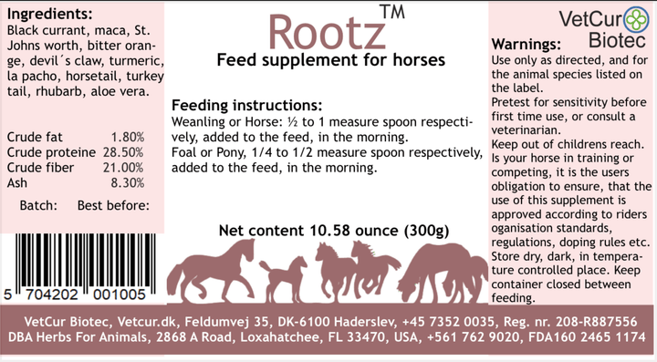 VetCur Rootz Horse - Herbs for Animals