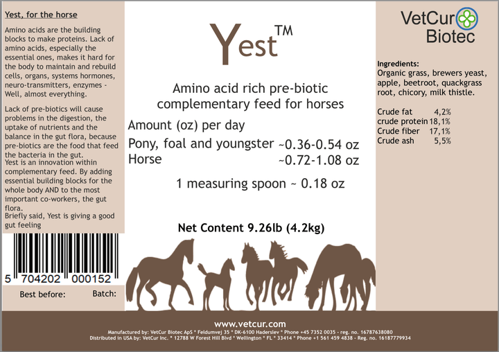 VetCur Yest Horse - Herbs for Animals